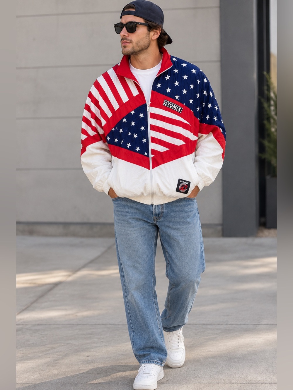 Otomix men’s vintage 1990s Stars and Stripes Jackets size M